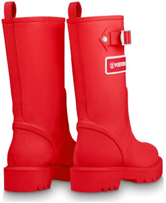 (Women) Louis Vuitton Territory Flat High Boots 'Red' 1A9H9M Lookbook (Women) Louis Vuitton Territory Flat High Boots 'Red' 1A9H9M