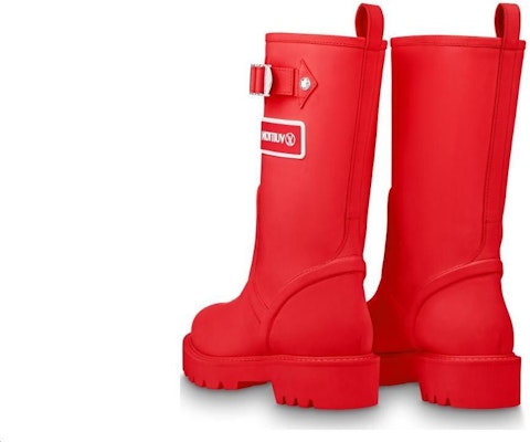 (Women) Louis Vuitton Territory Flat High Boots 'Red' 1A9H9M Shop (Women) Louis Vuitton Territory Flat High Boots 'Red' 1A9H9M