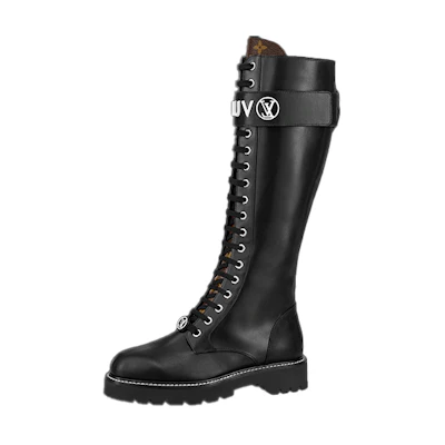 (W) LV Territory Flat High Ranger Boots 'Black'