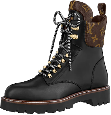 (W) Sepatu Bot Louis Vuitton Territory Flat Ranger 'Hitam dengan Kerah Monogram' 1A958P Buy (W) Sepatu Bot Louis Vuitton Territory Flat Ranger 'Hitam dengan Kerah Monogram' 1A958P