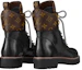 Shop (W) Sepatu Bot Louis Vuitton Territory Flat Ranger 'Hitam dengan Kerah Monogram' 1A958P