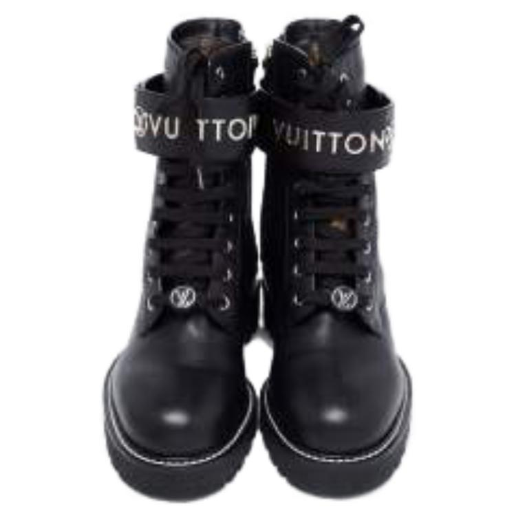 Purchase (W) 路易威登黑色银标平底游骑兵靴 1AAE3W