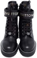 (W) Louis Vuitton Territory Flat Ranger Boots 'Hitam dengan Logo Perak' 1AAE3W Purchase (W) Louis Vuitton Territory Flat Ranger Boots 'Hitam dengan Logo Perak' 1AAE3W