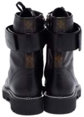 (Women) Louis Vuitton Territory Flat Ranger Boots 'Black with Silver Logo' 1AAE3W Details for (Women) Louis Vuitton Territory Flat Ranger Boots 'Black with Silver Logo' 1AAE3W