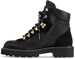 (Women) Louis Vuitton Territory Leather Round Toe Lace-Up Ankle Boot 'Black' 1ACIBR (Women) Louis Vuitton Territory Leather Round Toe Lace-Up Ankle Boot 'Black' 1ACIBR