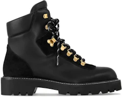 Order (Women) Louis Vuitton Territory Leather Round Toe Lace-Up Ankle Boot 'Black' 1ACIBR