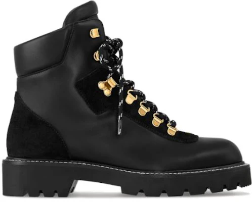 (W) Louis Vuitton Territory Sepatu Boot Kulit Hitam Tali Selutut Bulat 1ACIBR Order (W) Louis Vuitton Territory Sepatu Boot Kulit Hitam Tali Selutut Bulat 1ACIBR