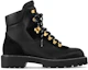 Order (W) Louis Vuitton Territory Sepatu Boot Kulit Hitam Tali Selutut Bulat 1ACIBR