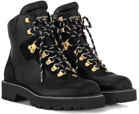 (W) Louis Vuitton Territory Sepatu Boot Kulit Hitam Tali Selutut Bulat 1ACIBR Lookbook (W) Louis Vuitton Territory Sepatu Boot Kulit Hitam Tali Selutut Bulat 1ACIBR