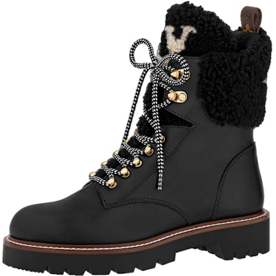 (Women) Louis Vuitton Territory Shearling Flat Ranger Boots 'Black' 1A95IY Buy (Women) Louis Vuitton Territory Shearling Flat Ranger Boots 'Black' 1A95IY