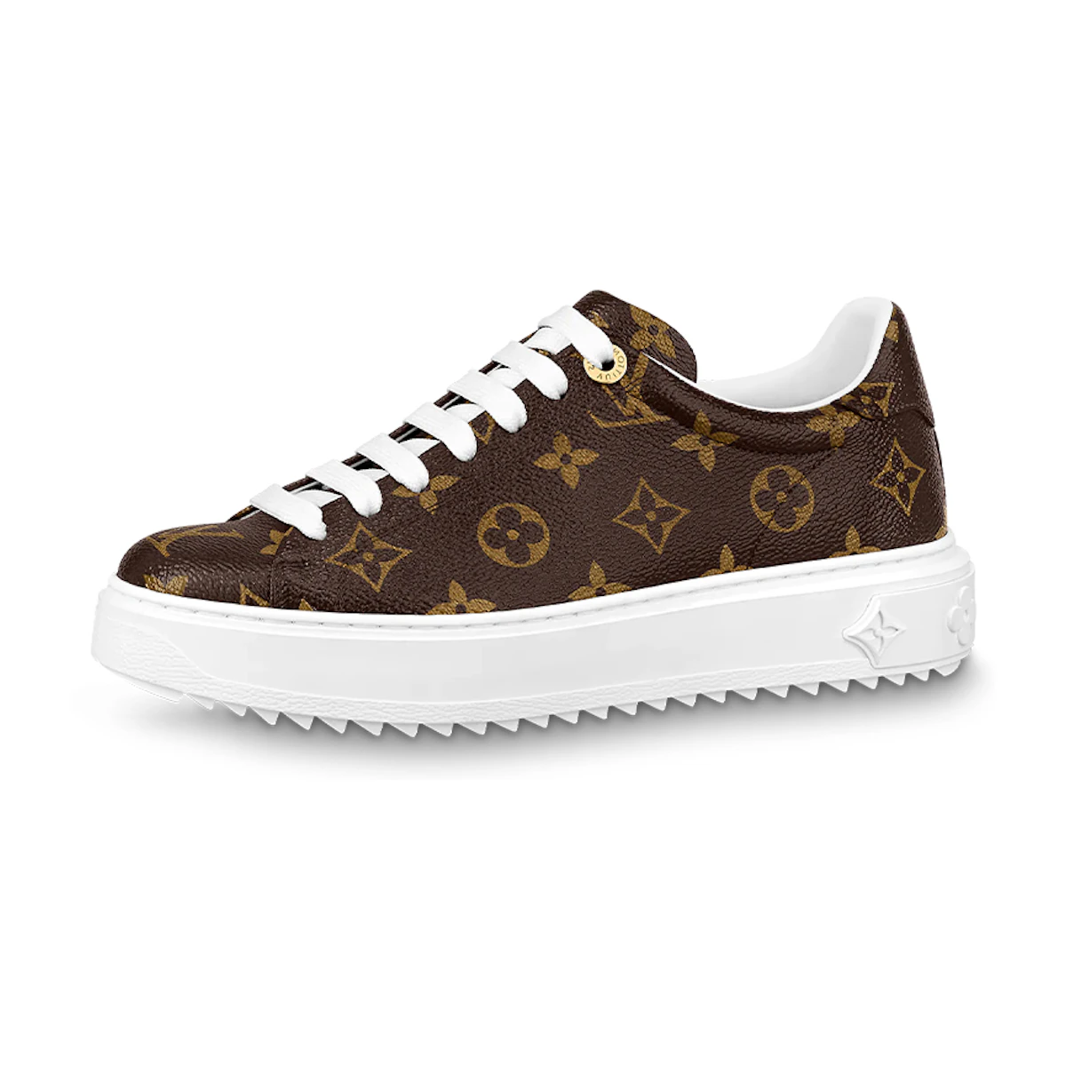Sepatu Lv Sneakers Time Out Vuitton Monogram Louis Vuitton