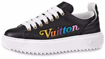 (Women) Louis Vuitton LV Time Out Vuitton Calfskin Sports Shoes Black 1A5C55 (Women) Louis Vuitton LV Time Out Vuitton Calfskin Sports Shoes Black 1A5C55