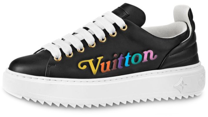 (Women) Louis Vuitton LV Time Out Vuitton Calfskin Sports Shoes Black 1A5C55 Buy (Women) Louis Vuitton LV Time Out Vuitton Calfskin Sports Shoes Black 1A5C55