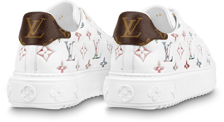 (W) Louis Vuitton Time Out Sneakers 'Monogram Berwarna-warni' 1AAOSH Lookbook (W) Louis Vuitton Time Out Sneakers 'Monogram Berwarna-warni' 1AAOSH