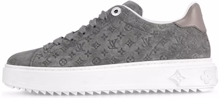 (Women) Louis Vuitton Time Out Sneakers 'Grey Minimonogram' 1ABR1M (Women) Louis Vuitton Time Out Sneakers 'Grey Minimonogram' 1ABR1M