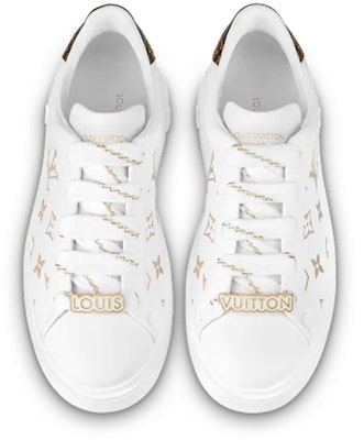 (W) Louis Vuitton Time Out Sneakers 'Putih dengan Monogram Emas' 1A9HAV Lookbook (W) Louis Vuitton Time Out Sneakers 'Putih dengan Monogram Emas' 1A9HAV