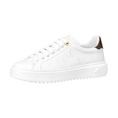 (W) LV Time Out Sneakers 'White with White Monogram'