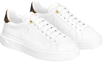 (W) Louis Vuitton Time Out Sneakers 'Putih dengan Monogram Putih' 1A9HBT Lookbook (W) Louis Vuitton Time Out Sneakers 'Putih dengan Monogram Putih' 1A9HBT