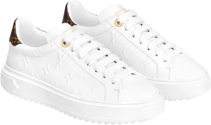 (W) Louis Vuitton Time Out Sepatu 'Putih Monogram Cokelat' 1AAE5M Order (W) Louis Vuitton Time Out Sepatu 'Putih Monogram Cokelat' 1AAE5M