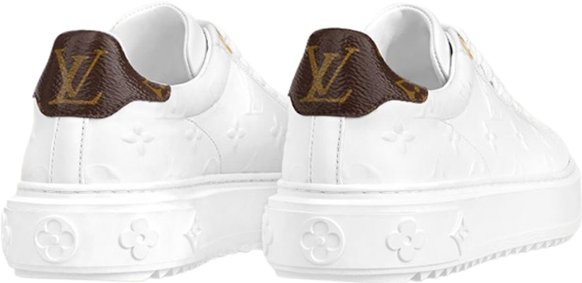 (W) Louis Vuitton Time Out Sepatu 'Putih Monogram Cokelat' 1AAE5M Lookbook (W) Louis Vuitton Time Out Sepatu 'Putih Monogram Cokelat' 1AAE5M