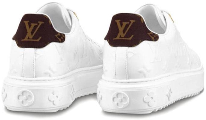 LOUIS VUITTON Time Out 牛皮 時尚板鞋 女款 白色 Lookbook LOUIS VUITTON Time Out 牛皮 時尚板鞋 女款 白色