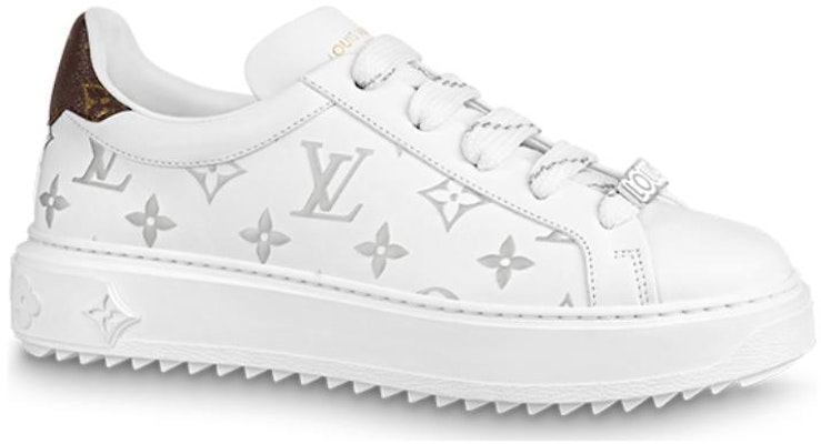 (W) Louis Vuitton Time Out Sneakers 'Putih dengan Monogram Perak' 1AAJTY Order (W) Louis Vuitton Time Out Sneakers 'Putih dengan Monogram Perak' 1AAJTY