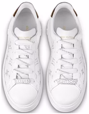 (W) Louis Vuitton Time Out Sneakers 'Putih dengan Monogram Perak' 1AAJTY Shop (W) Louis Vuitton Time Out Sneakers 'Putih dengan Monogram Perak' 1AAJTY