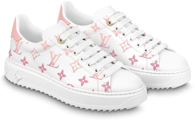 (W) Louis Vuitton Time Out Sneakers 'Putih dengan Monogram Merah Jambu' 1AAEG2 Order (W) Louis Vuitton Time Out Sneakers 'Putih dengan Monogram Merah Jambu' 1AAEG2