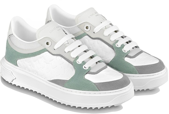 (W) Louis Vuitton Time Out Sneakers 'Putih Mini Monogram Hijau Kelabu' 1ABUTD Order (W) Louis Vuitton Time Out Sneakers 'Putih Mini Monogram Hijau Kelabu' 1ABUTD