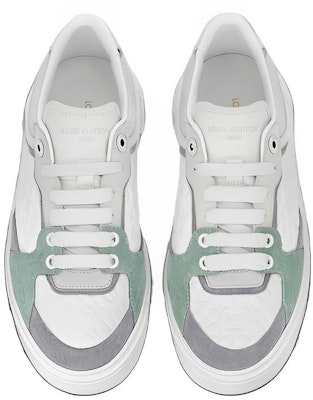 (W) Louis Vuitton Time Out Sneakers 'Putih Mini Monogram Hijau Kelabu' 1ABUTD Lookbook (W) Louis Vuitton Time Out Sneakers 'Putih Mini Monogram Hijau Kelabu' 1ABUTD