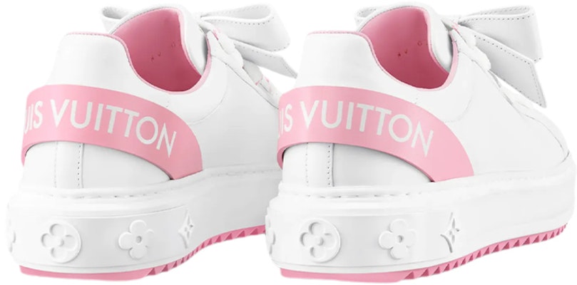 LOUIS VUITTON Time Out 運動 時尚板鞋 女款 白粉 Lookbook LOUIS VUITTON Time Out 運動 時尚板鞋 女款 白粉