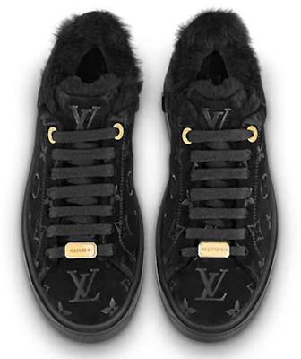 (W) Sneakers Louis Vuitton Time Out Shearling 'Black Monogram with Gold' 1A95KN Purchase (W) Sneakers Louis Vuitton Time Out Shearling 'Black Monogram with Gold' 1A95KN