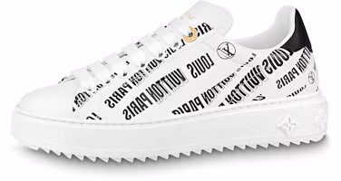 (Women) Louis Vuitton Time Out Sneakers 'White Black' 1A9D26 (Women) Louis Vuitton Time Out Sneakers 'White Black' 1A9D26