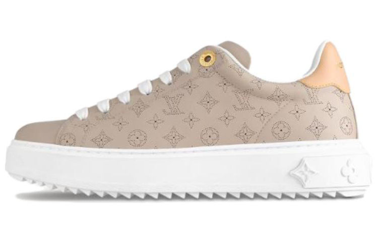 (Women) Louis Vuitton Time Out Sneaker 'Grey Calf Leather Low-Top' 1ACHPK