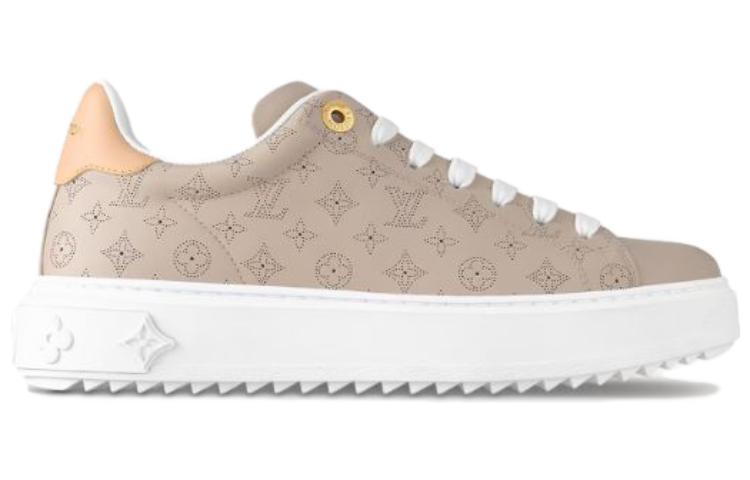 (W) LV Time Out Sneaker 'Grey Calf Leather Low-Top' 圖 2
