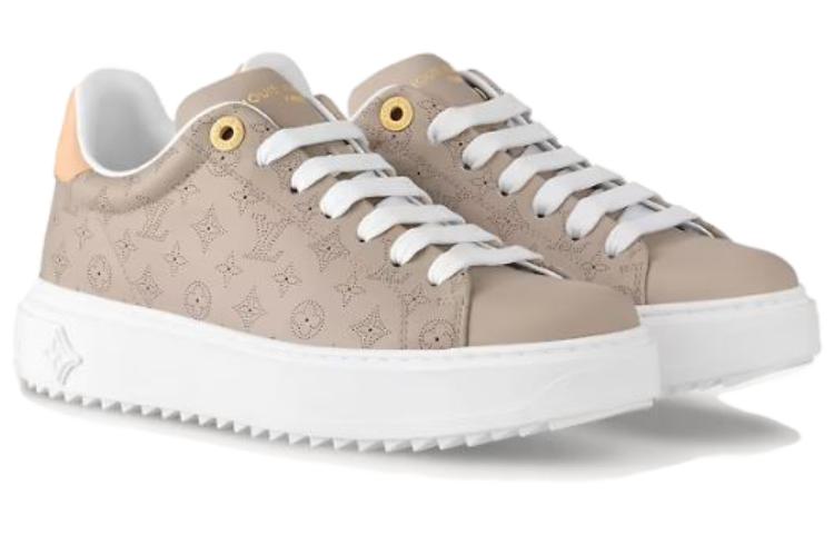 (W) LV Time Out Sneaker 'Grey Calf Leather Low-Top' 圖 3