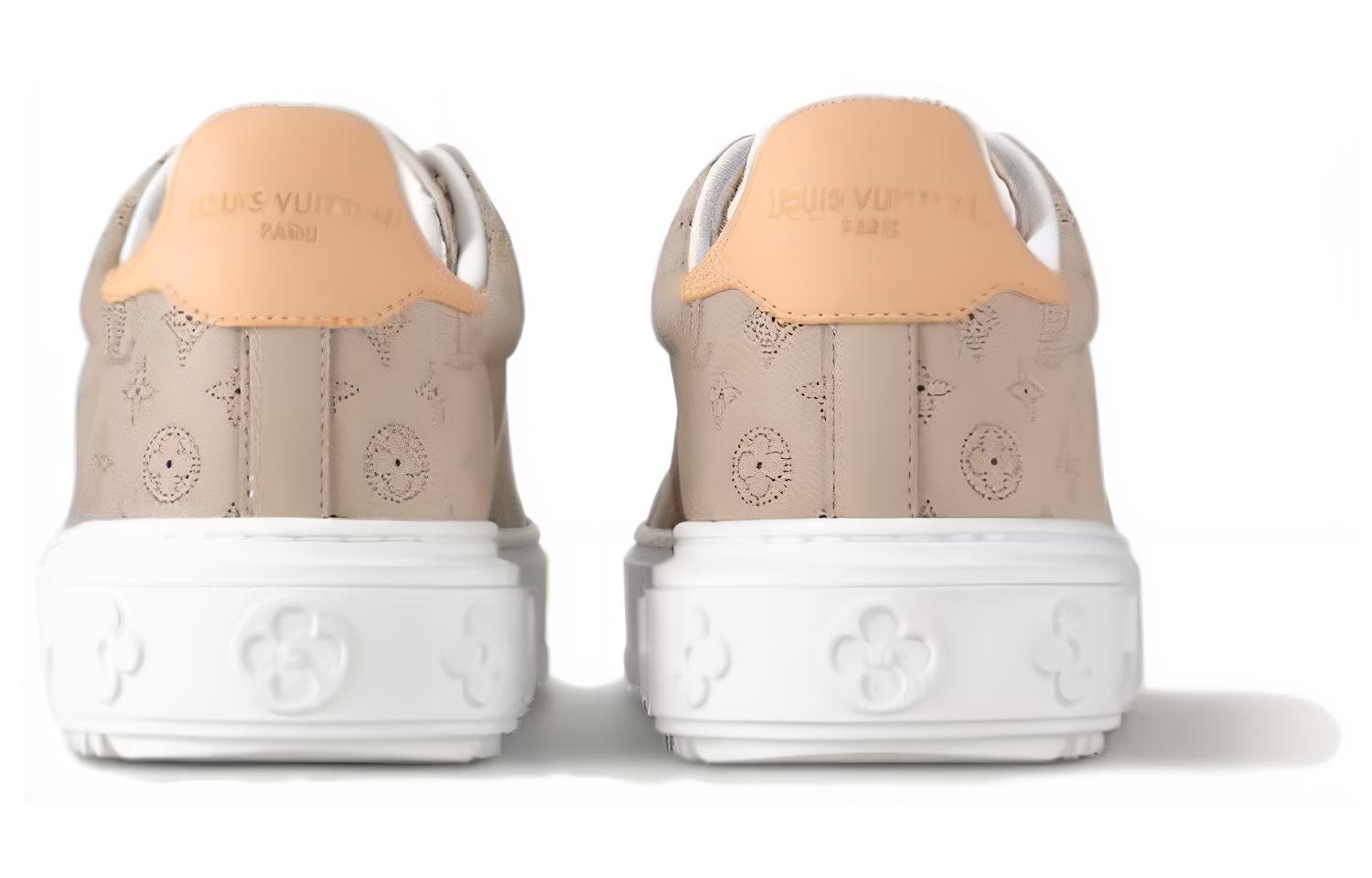 (W) LV Time Out Sneaker 'Grey Calf Leather Low-Top' 圖 4