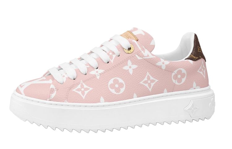 (Women) Louis Vuitton Time Out Sneaker 'Pink Monogram'  1A5U0X