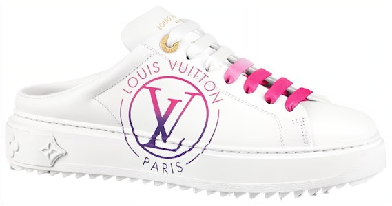 路易威登 Time Out 女款露跟運動板鞋 白色 Order 路易威登 Time Out 女款露跟運動板鞋 白色