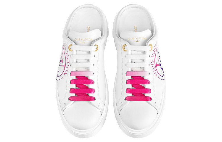 Shop 路易威登 Time Out 女款露跟運動板鞋 白色