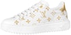 (Women) Louis Vuitton Time Out Sneakers 'White with Gold Monogram' 1A8TAA