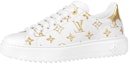 Buy (Women) Louis Vuitton Time Out Sneakers 'White with Gold Monogram' 1A8TAA