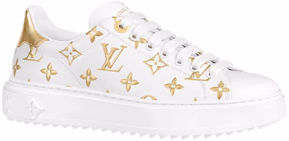 LOUIS VUITTON Time Out 休閒時尚板鞋 女款 白金色 Order LOUIS VUITTON Time Out 休閒時尚板鞋 女款 白金色