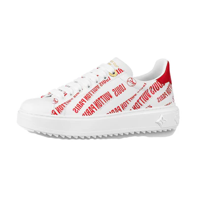 (W) LV Time Out Sneaker 'White Red'