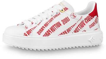 (Women) Louis Vuitton Time Out Sneaker 'White Red' 1A9D2M (Women) Louis Vuitton Time Out Sneaker 'White Red' 1A9D2M