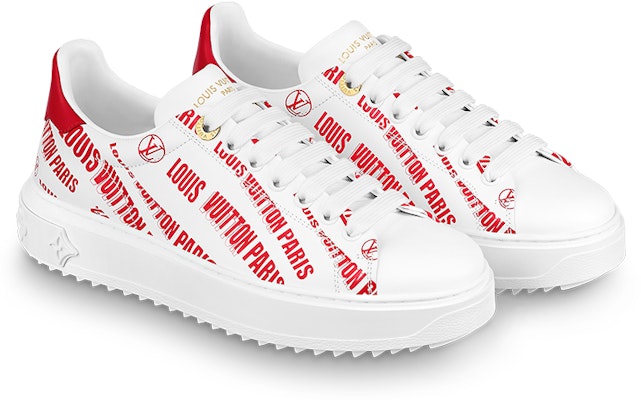 (Women) Louis Vuitton Time Out Sneaker 'White Red' 1A9D2M Order (Women) Louis Vuitton Time Out Sneaker 'White Red' 1A9D2M