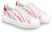 Lookbook (Women) Louis Vuitton Time Out Sneaker 'White Red' 1A9D2M