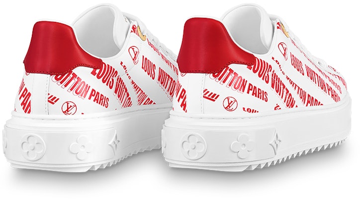 (Women) Louis Vuitton Time Out Sneaker 'White Red' 1A9D2M Shop (Women) Louis Vuitton Time Out Sneaker 'White Red' 1A9D2M