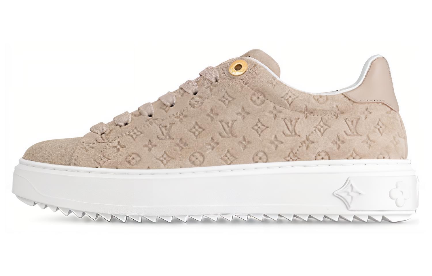 (Women) Louis Vuitton Time Out Sneakers 'Beige Minimonogram' 1ABR2I