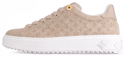 (Women) Louis Vuitton Time Out Sneakers 'Beige Minimonogram' 1ABR2I (Women) Louis Vuitton Time Out Sneakers 'Beige Minimonogram' 1ABR2I